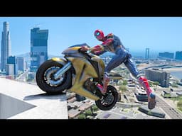 GTA 5 Spiderman Funny Moments - Funny Gameplay Fails Compilation (20 minutes of Best Ragdolls) #11