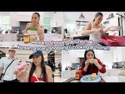 WEDDING MALL SHOPPING!! Korean Grocery Shopping & Cooking At Home!!