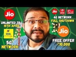 Jio Airtel VI & BSNL karega full 4G STOP 🇮🇳, ₹1/GB Plan 60Days Validity || Telco News 6th April