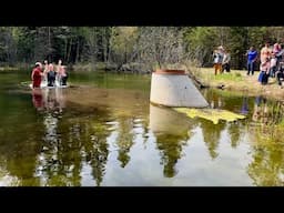 Our Twins Get Baptized in the Ranch Pond + Community Life