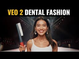 Funny Google Veo 2 Video: Models Brushing Teeth While Walking on the Ramp