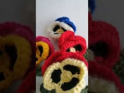 Pansy flowers #Crochet