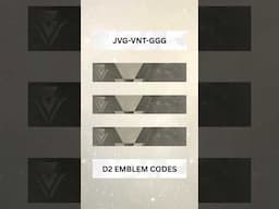 NEW DESTINY 2 EMBLEM JUST DROPPED!