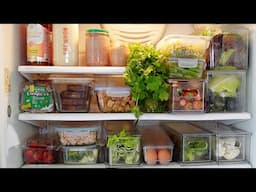 Healthy Fridge Restock *ASMR NO TALKING VERSION* Weekly Food Prep