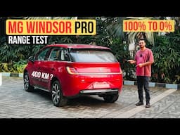 MG Windsor Pro Range Test (52.9 KWh) - 100% to 0%