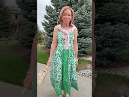 Green Summer Dresses I’m loving💚! I’m 5’0 & no alterations were made. #petitefashion