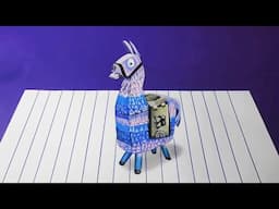 How to Draw a 3D Llama | Optical Illusion Drawing