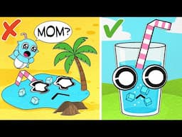 Mini Aqua Lost Her Mom! 🙀 Help Sprunki To Find Their Parents In Paper Game Book
