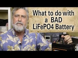 How to Recover a BAD LiFePO4 battery