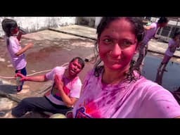 🌺 Prayagraj ki holi | Shivalay park bahoot beautiful hai | sangam me sab log Gaye nahane indian vlog