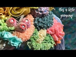 Coral reef textile art | Fleur Woods inspired | tutorial #slowstitching #textileart
