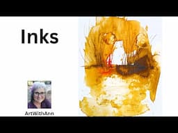 Paint in acrylic inks | Acrylic ink painting techniques | Landscape | Water with reeds