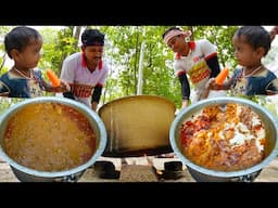 40 kg Doi Mutton cooking for village people | Mutton Gravy Recipe | villfood Kitchen