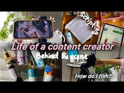 How do I film & plan content? (Life of a Content Creator) 🎥✨