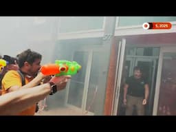Barcelona residents protest tourism with water pistols | REUTERS