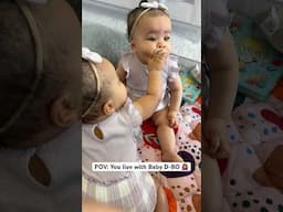 This is how the twin bond starts right…🤦🏽‍♀️😂 #twinmoments #twins #8monthtwins
