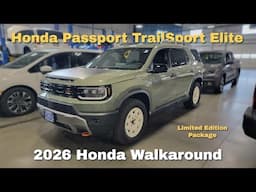 What is the Limited Edition Package on 2026 Honda Passport TrailSport Elite