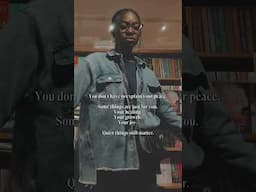 Your peace is important