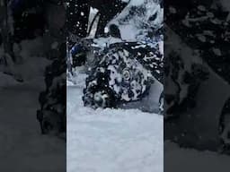 My homemade snowmobile rips