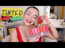 VICE COSMETICS TINTED FLING LIP SERUM!! SWATCHES AND TRY ON!