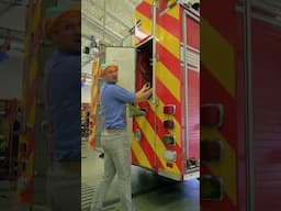 Exploring a Fire Truck - Chainsaws, Axes, and More! 🪓🛠️ #blippivideos #blippi