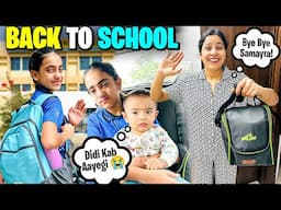 FIRST Day of SCHOOL*emotional*🏫🤩| BACK TO SCHOOL | New Class | School Life @SamayraNarulaandFamily