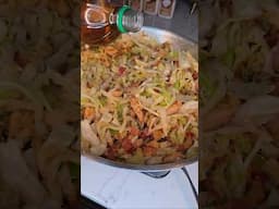 Southern Fried Cabbage with Chicken / Down Home Good Cooking Recipe