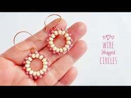 Make STUNNING Wire Wrap Beaded Circles in Just 10 Minutes
