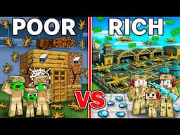 Mikey POOR vs JJ RICH Military Family Battle in Minecraft !  - Maizen