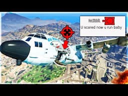 Titan 250D Trolling an ANGRY Tank Tryhard on GTA Online!!