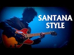 Santana Blues Style 😎 Backing Track Jam A Minor 🎸