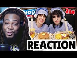 Jake Webber IHOP MUKBANG AT 3AM W: JOHNNIE GUILBERT #jnjmonth | REACTION