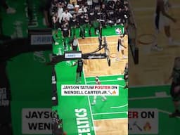 Jayson Tatum with POSTER DUNK on Wendell Carter Jr