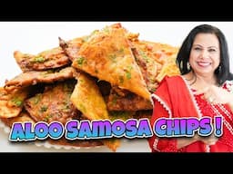 Aloo Samosa Chips Woh Bhi Leftover Roti Se Great Snack Idea and Recipe in Urdu HIndi - RKK