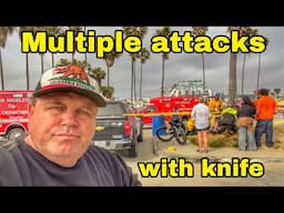 Multiple attacks with knife on Venice Beach