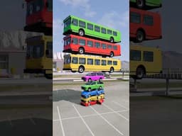 cars vs. bus😱#trendingshorts #trendingvideo #viralvideo #beamngdrive