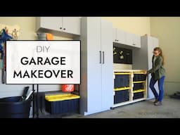 EASY DIY GARAGE CABINETS & Tote Storage Workbench