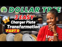 FINAL PART - 3 EASY DIYs using Dollar Tree Charger Plates