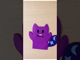 GATA MOON FELT PUPPET 🐱🧵