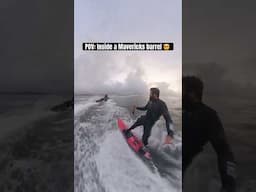 Luca Padua takes us into a huge tube on a Mavericks left 😬🤯