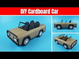 How to make a Car from Cardboard | DIY Cardboard Car  | Cardboard Craft Idea
