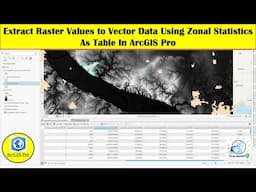 Extract Raster Values to Vector Data Using Zonal Statistics As Table In ArcGIS Pro