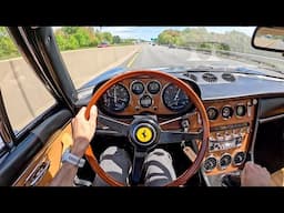 1969 Ferrari 365 GT 2+2 - Driving The Colombo V12 Grand Tourer (POV Binaural Audio)