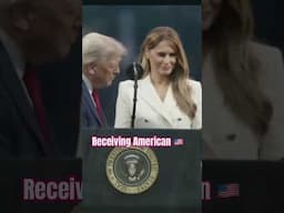 Trump Honoured with USA flag .Silence Happiness.#usa #shortvideo