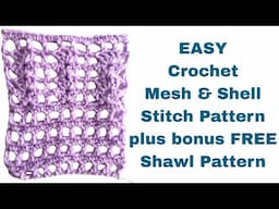 🧘‍♀️ Zen Striped Crochet Shawl – Free Pattern + Easy Tutorial! Relaxing & Beginner-Friendly 🌿