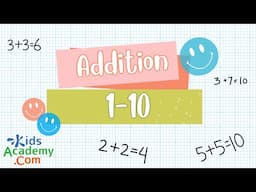 Learn Addition 1-10 | Easy Math for Children. Kids Academy