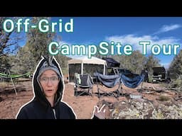 Camping on our Property | Off-Grid Campsite Tour | 41Acres of RAW AZ Land