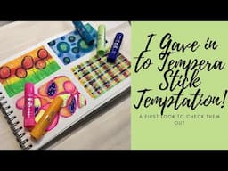 I gave in to Tempera Stick Temptation! #temperapaintsticks