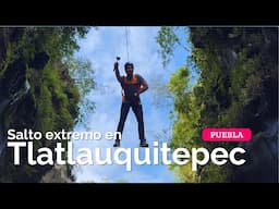 Salto extremo de 40 metros en Tlatlauquitepec Pueblo Mágico de Puebla México - Popurrí de Viajes