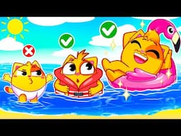 Swimming Pool Rules | Safety Tips for Kids | Funny Songs For Baby & Nursery Rhymes by Toddler Zoo